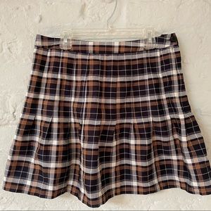 Plaid mini skirt